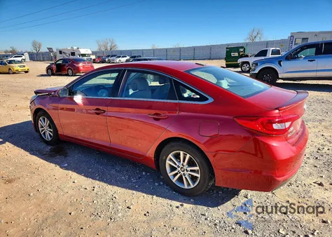 2017 Hyundai Sonata Se z USA, uszkodzony, nr VIN 5NPE24AF6HH494244